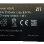 باتری مودم ZTE 4G WD670