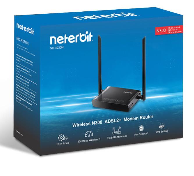 مودم روتر +ADSL2 نتربیت مدل ND-4230N