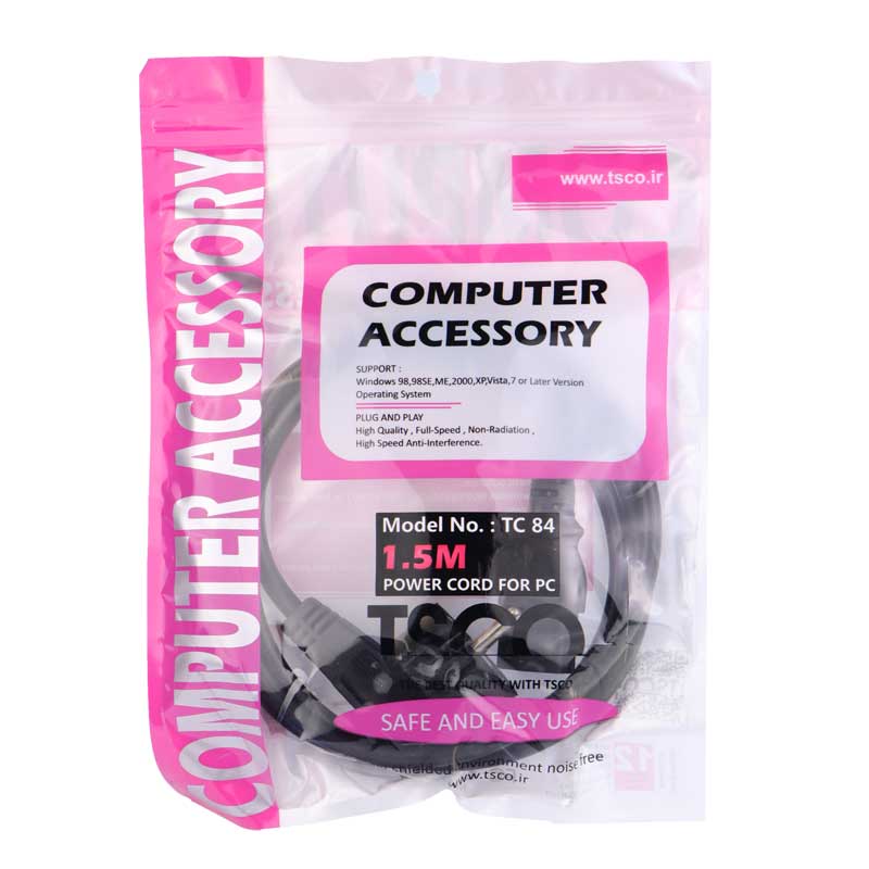 کابل برق تسکو 1.5 متری مدل TC 84