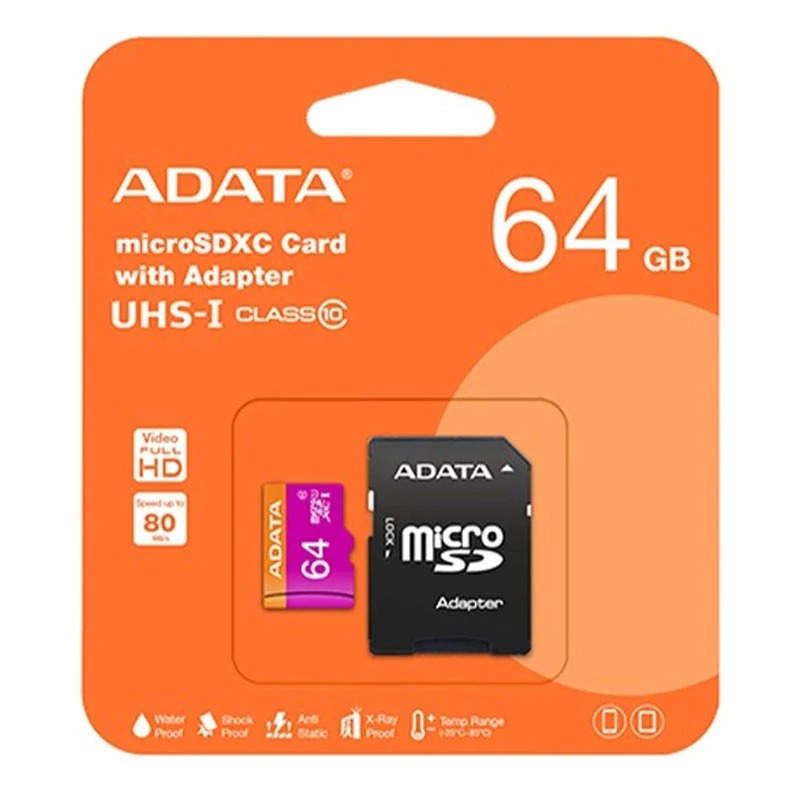 کارت حافظه microSDHC ای دیتا ظرفیت 64 گیگابایت
