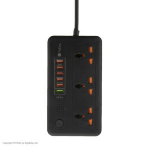 چندراهی برق و محافظ ولتاژ پرووان مدل PSP12QC3.0